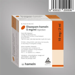 Diazepam-Hameln 5mg/ml Injection (10mg/2ml)